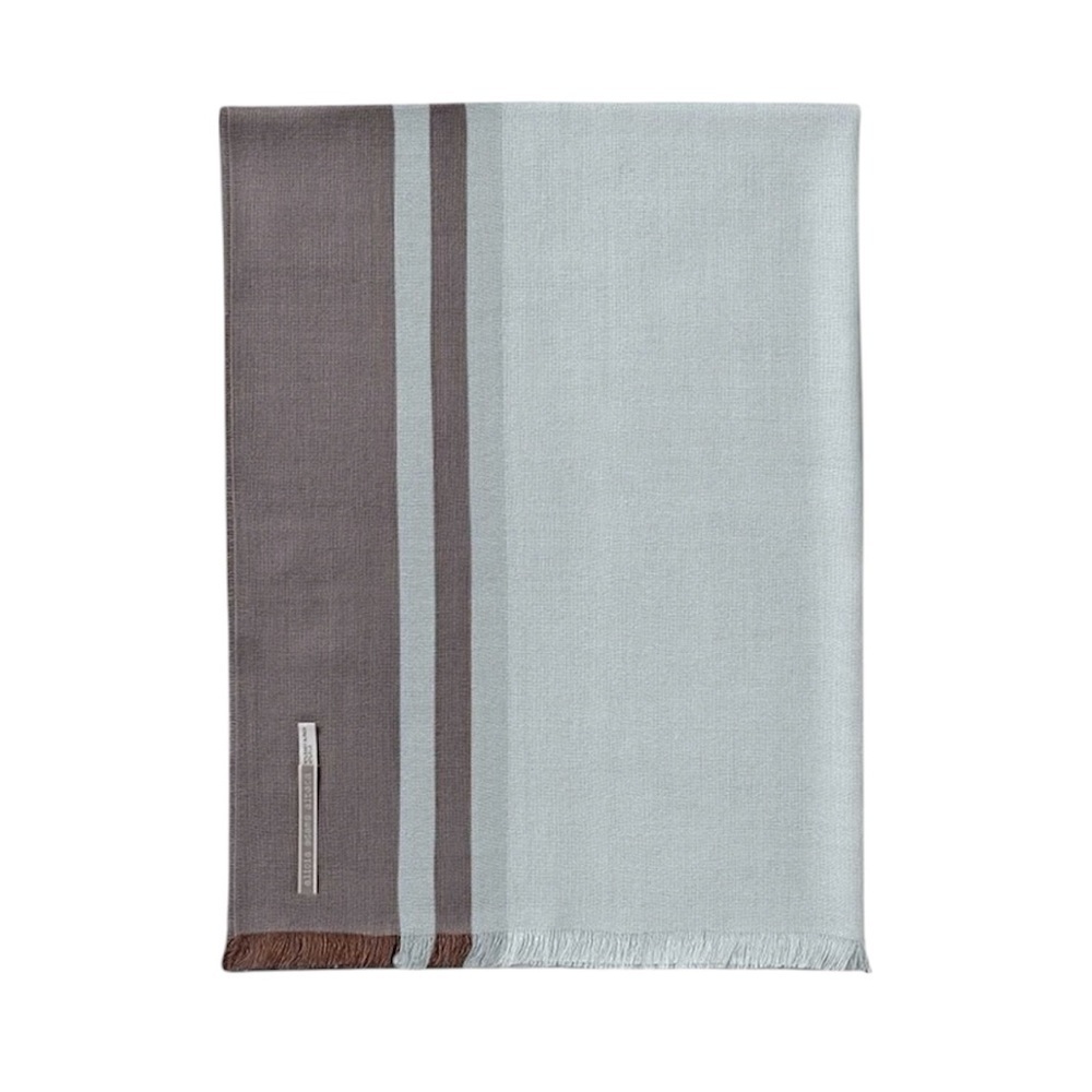 ALICIA ADAMS MAUI Wrap STRIPED COGNAC / IVORY